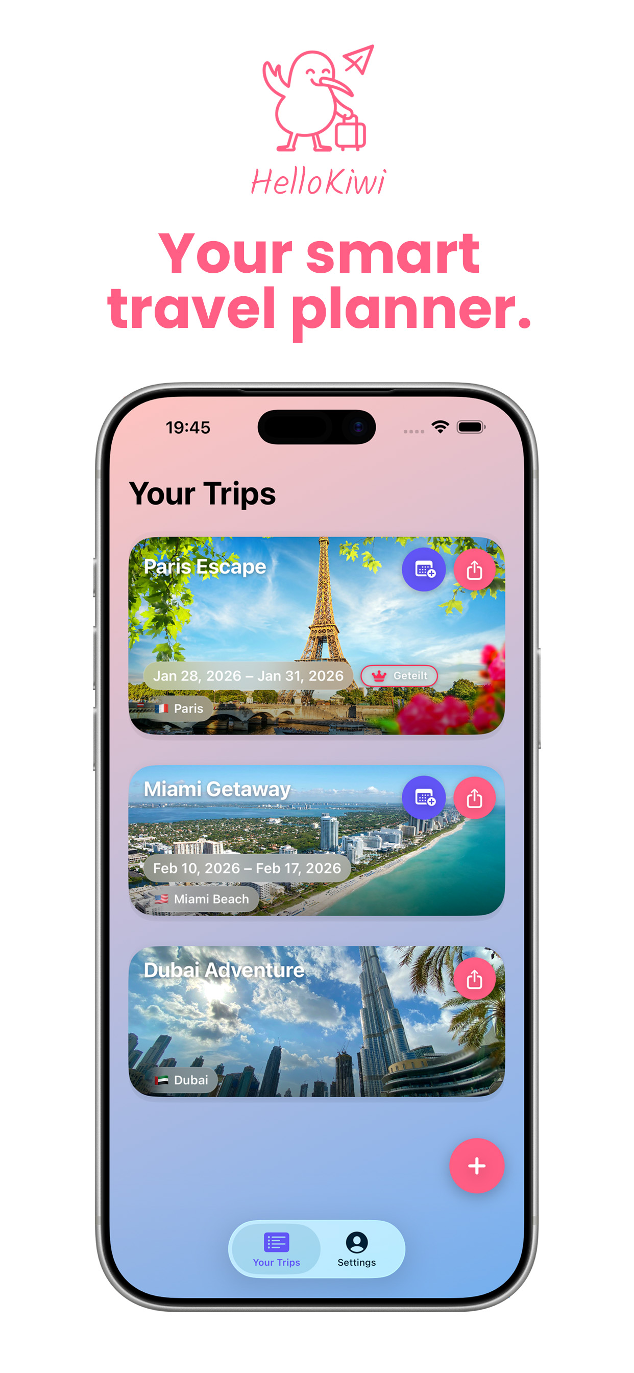 HelloKiwi trip overview